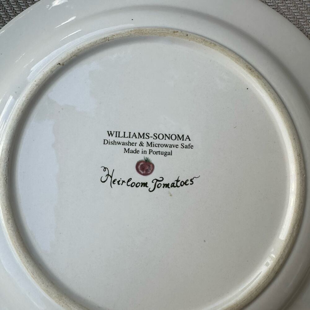 Williams Sonoma Heirloom Tomatoes 9" Plates (Set Of 3) Portugal - Picture 9 of 10